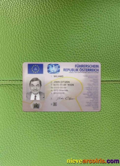 Austria driving license photolook